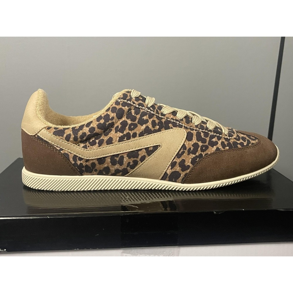 Dolce Vita Gaven Shoes Womens Size 9 Dv Brown Leopard Casual Low Top Sneakers